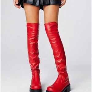 Azealia Wang OVER THE KNEE BOOTS (DOLL KILL)Never Worn 7.5
